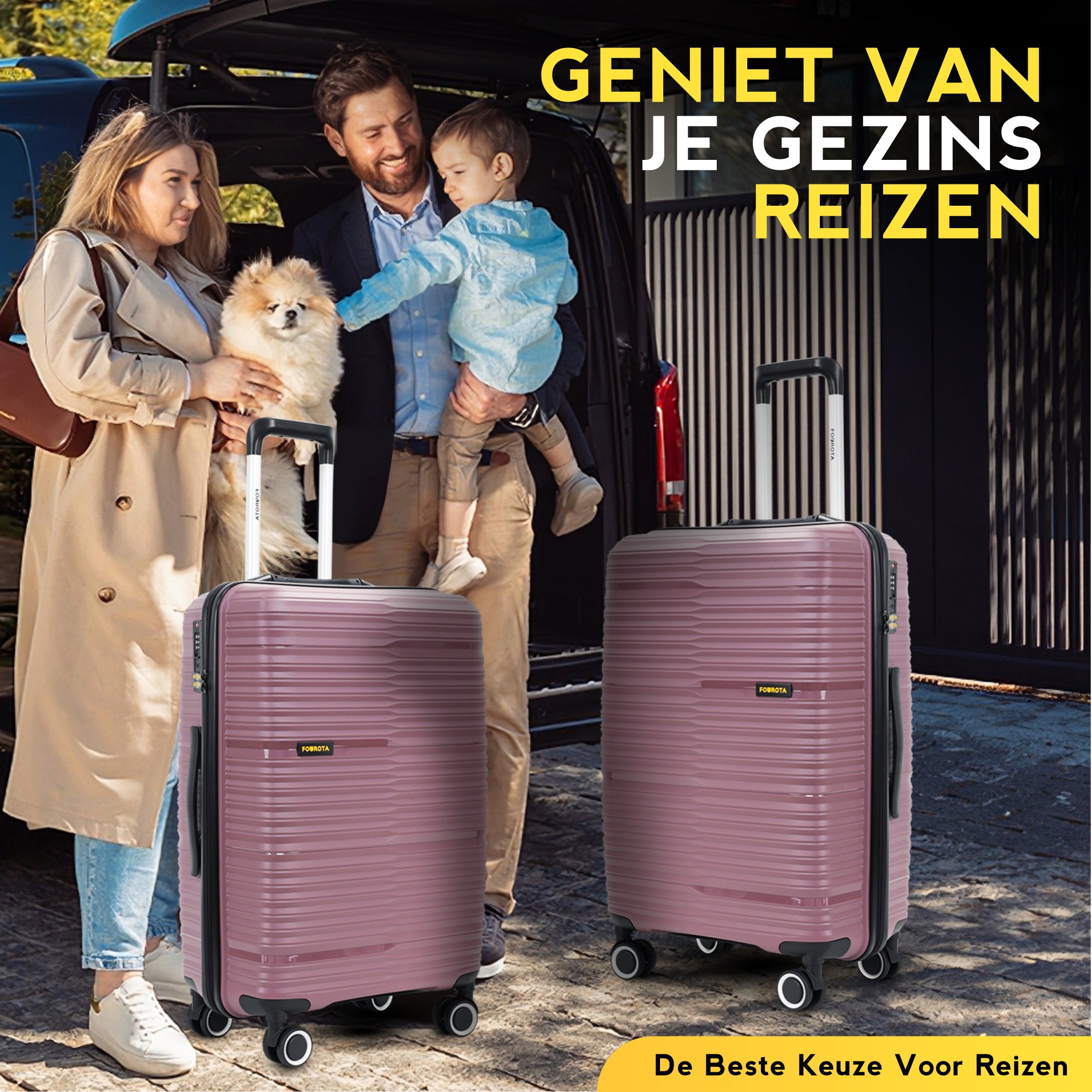 FOUROTA Large Koffers met Weegschaal