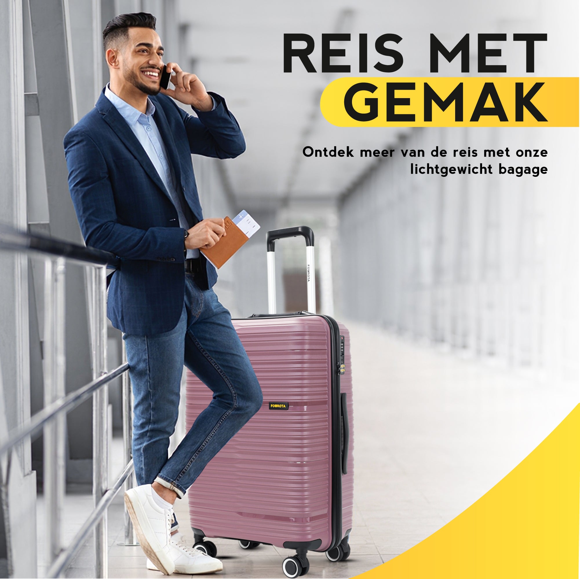 FOUROTA Large Koffers met Weegschaal