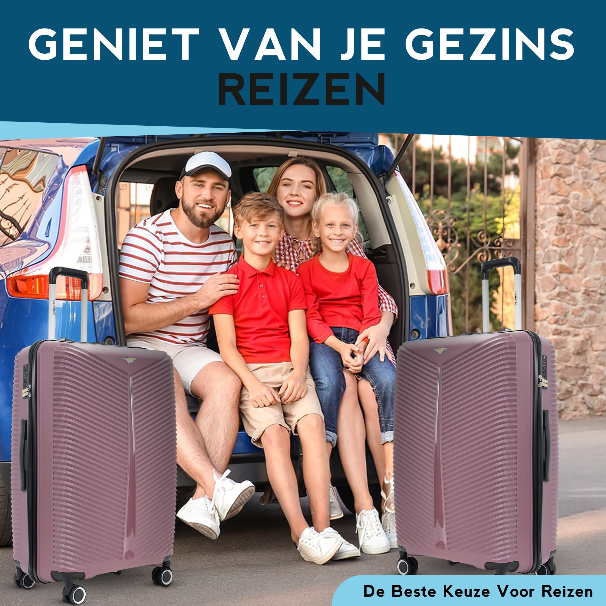 FOUROTA Large Koffers met Weegschaal