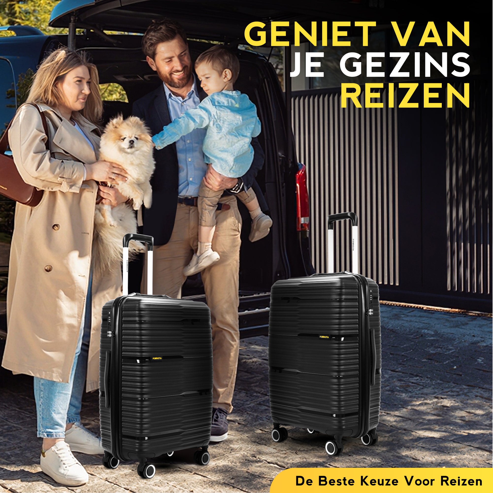 FOUROTA Medium Koffers met Weegschaal