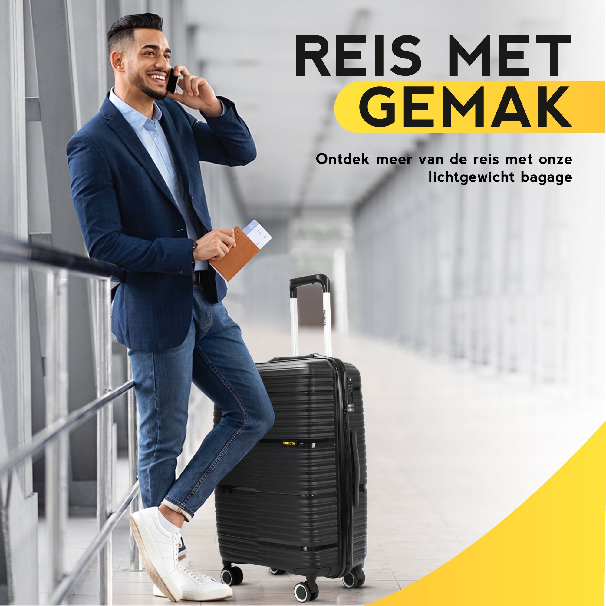 FOUROTA Medium Koffers met Weegschaal