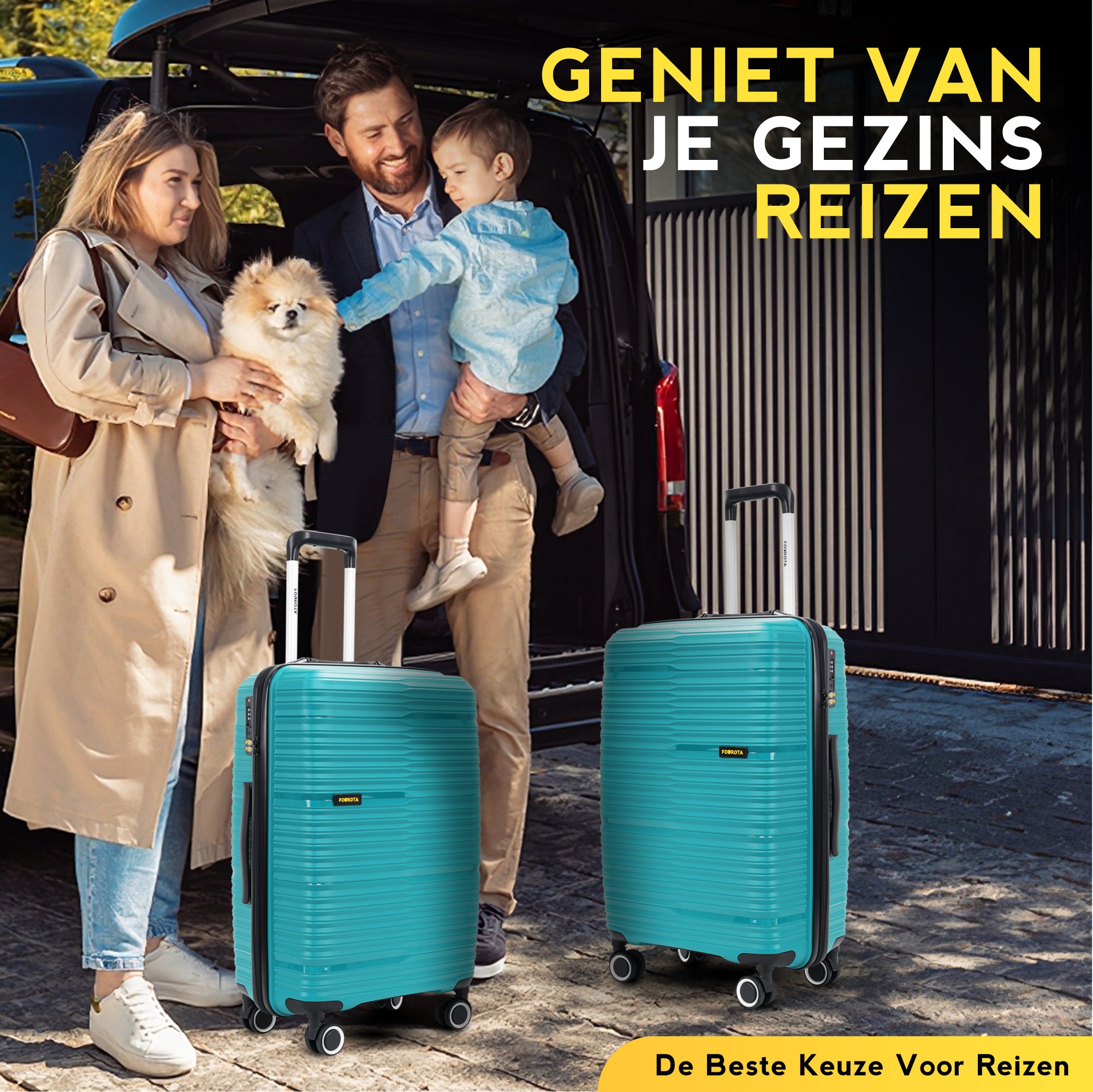 FOUROTA Medium Koffers met Weegschaal