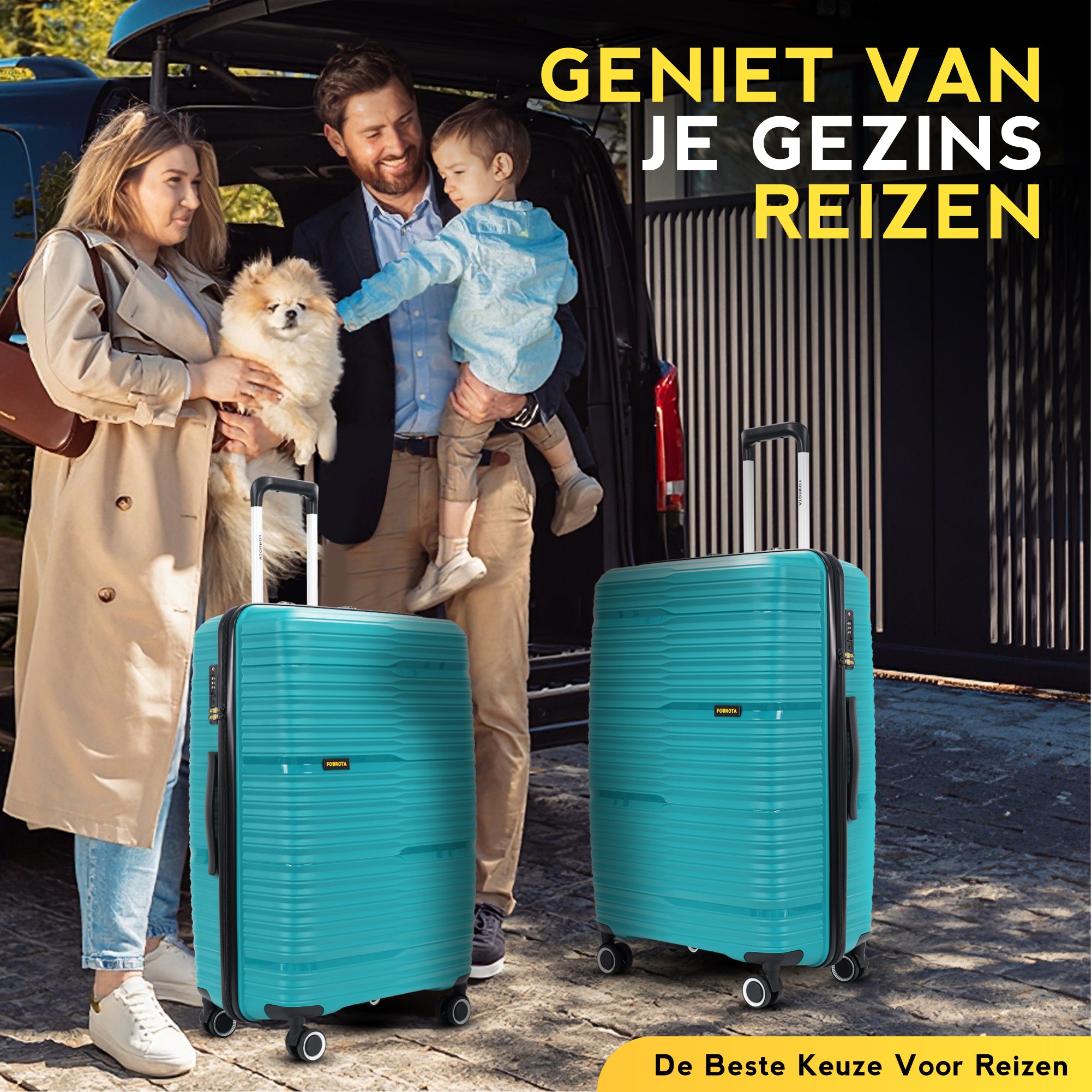 FOUROTA Large Koffers met Weegschaal