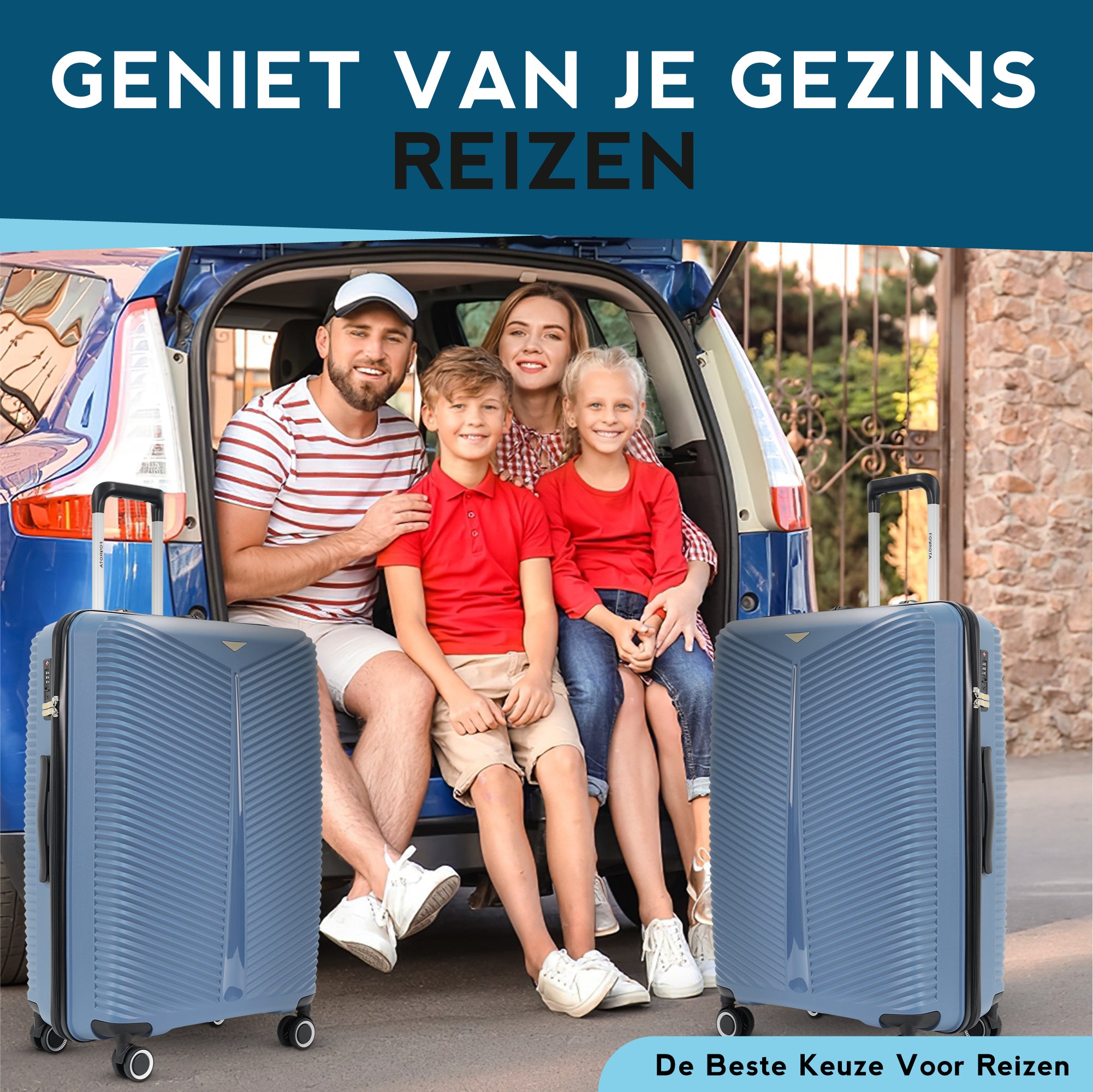 FOUROTA Large Koffers met Weegschaal