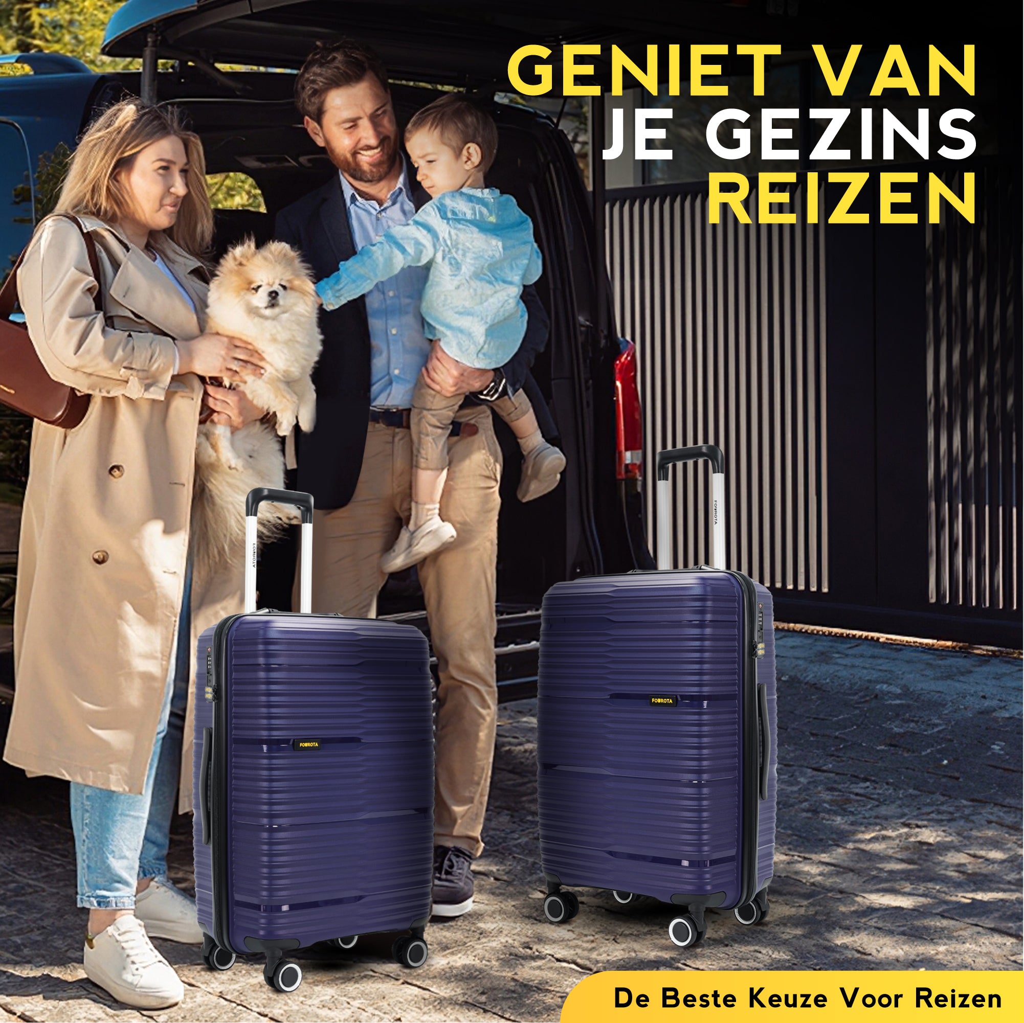 FOUROTA Medium Koffers met Weegschaal