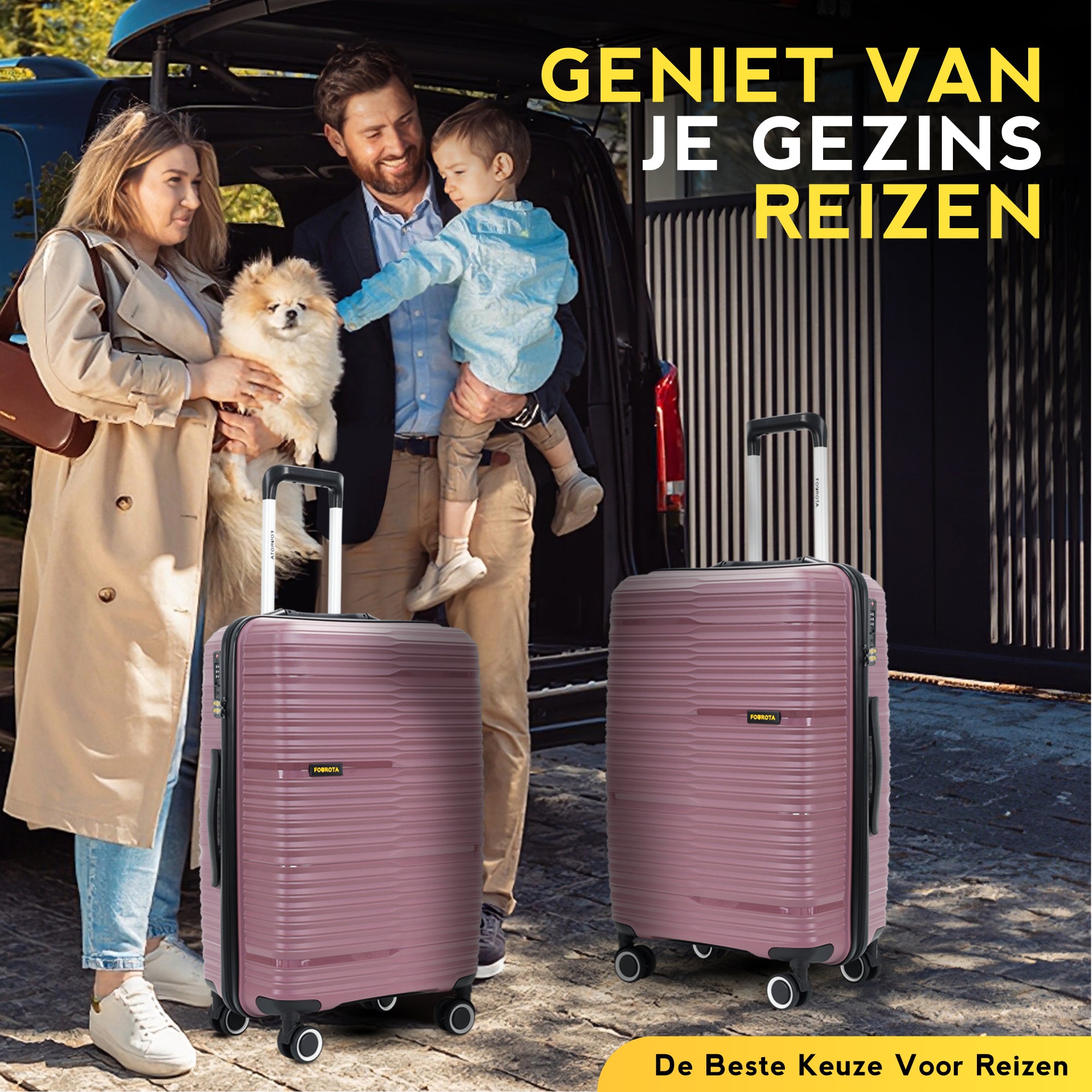 FOUROTA Medium Koffers met Weegschaal