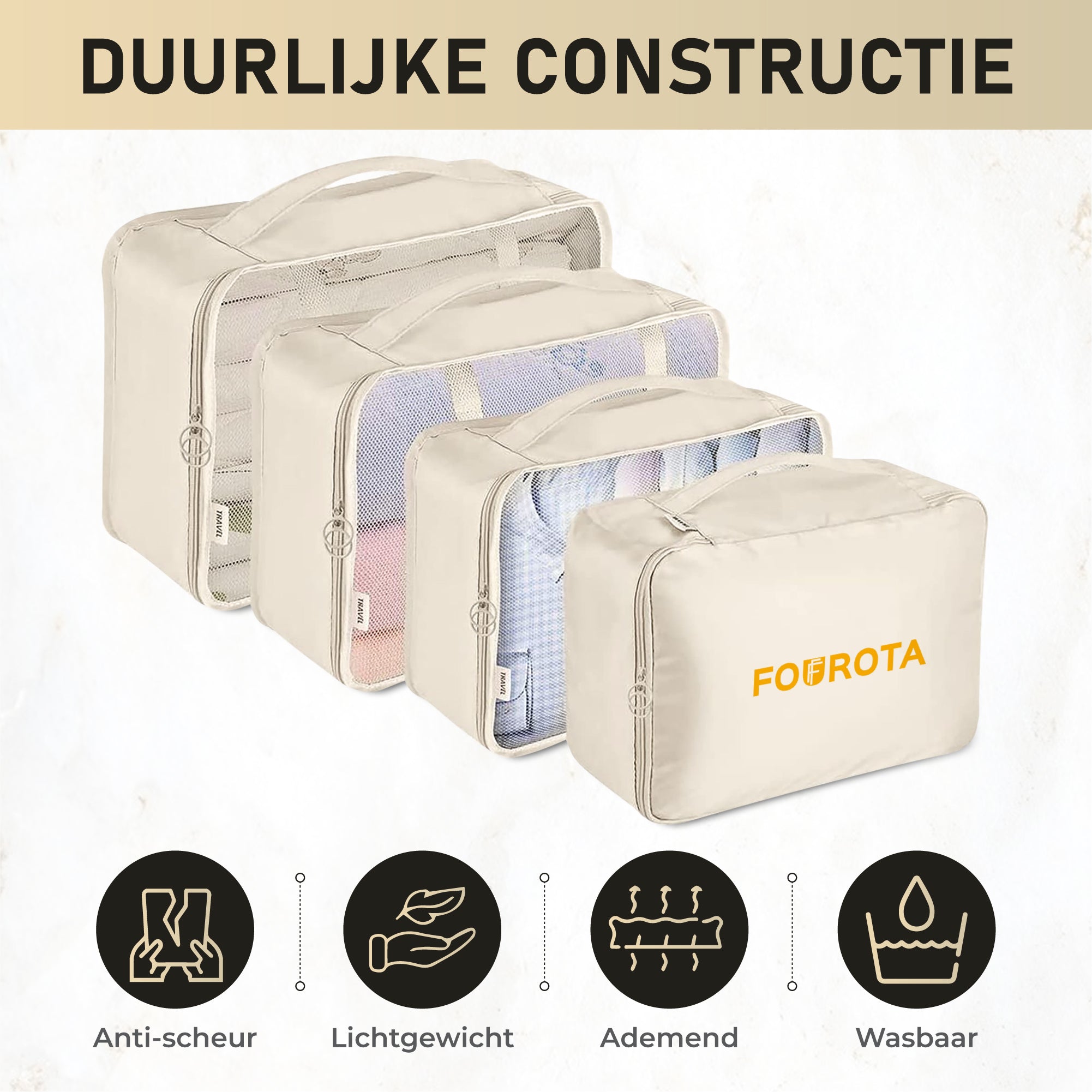 FOUROTA Koffer organizer 8 delige set