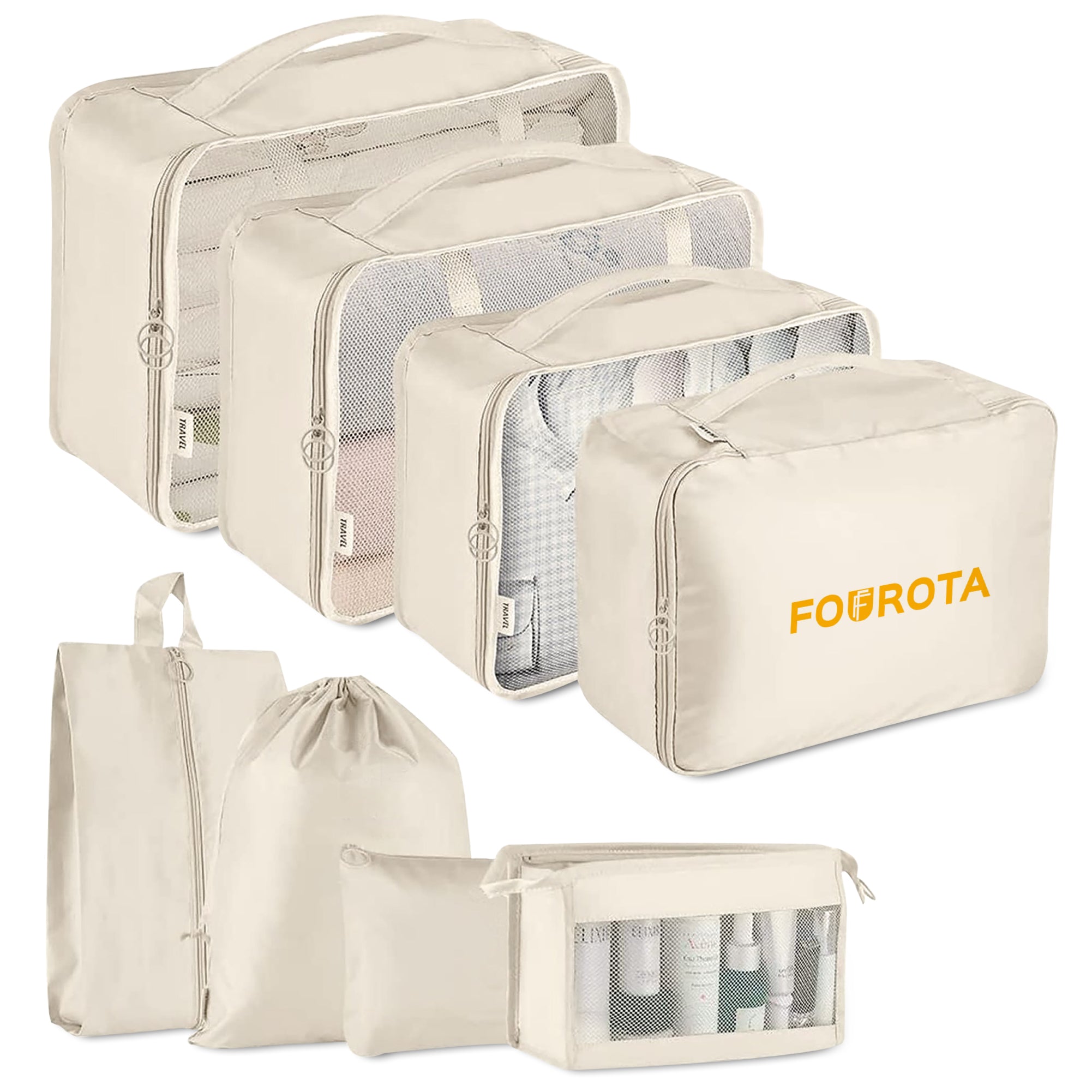 FOUROTA Koffer organizer 8 delige set