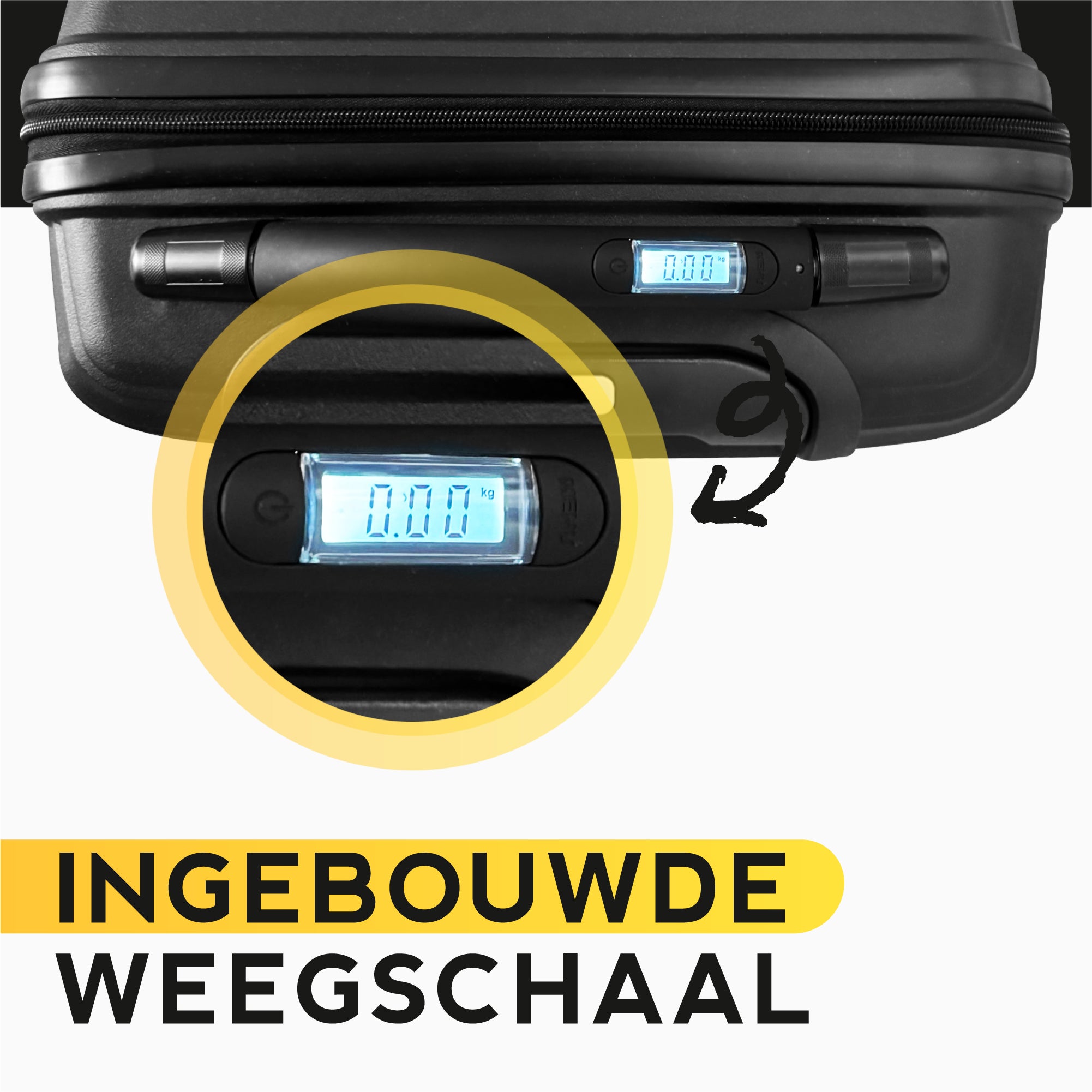 FOUROTA Large Koffers met Weegschaal