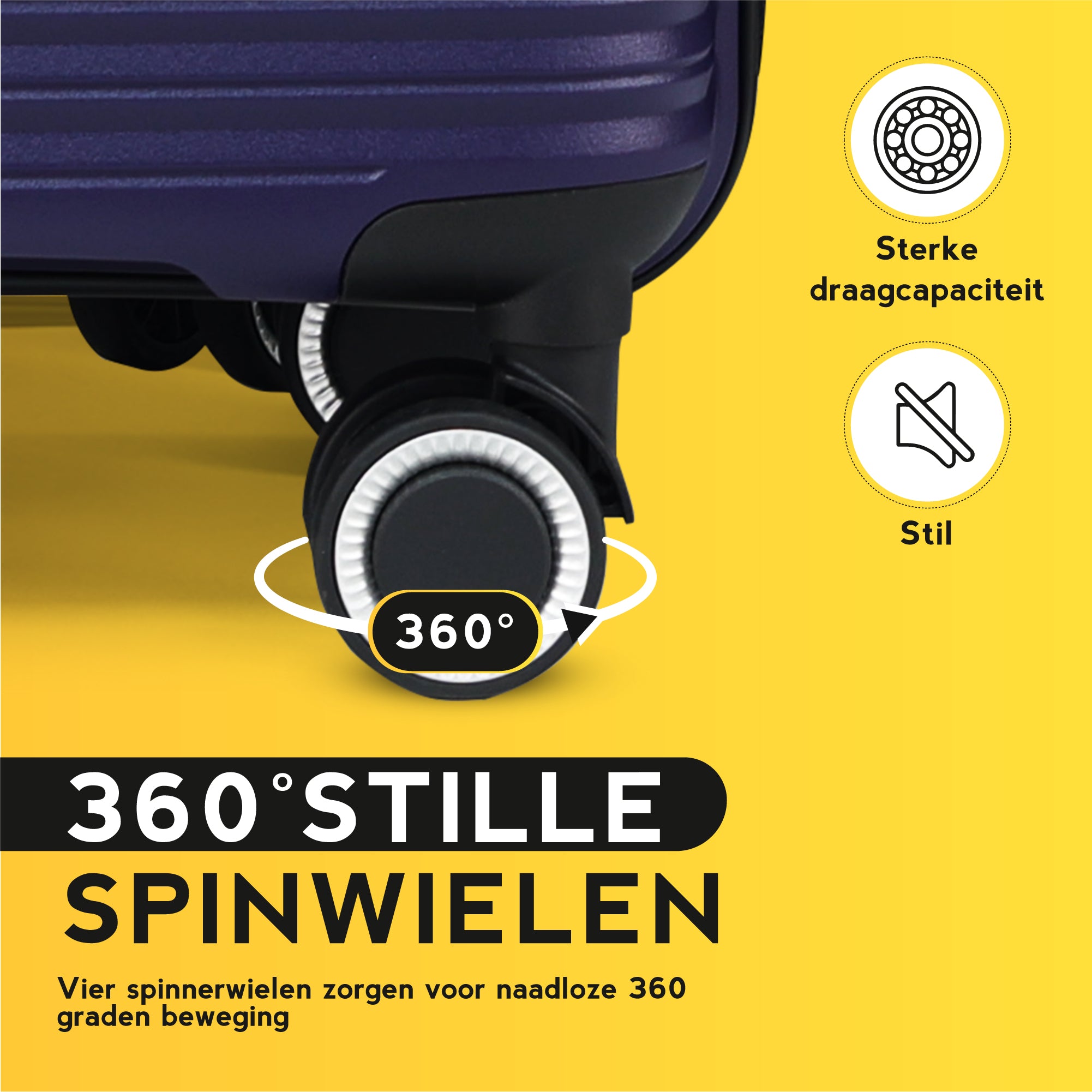 FOUROTA Handbagage Koffers met Weegschaal