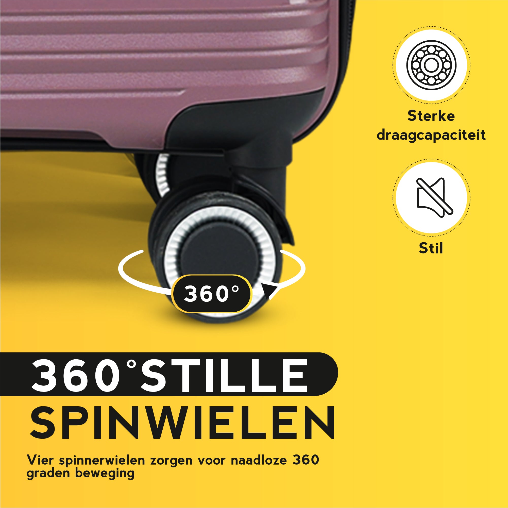 FOUROTA Handbagage Koffers met Weegschaal