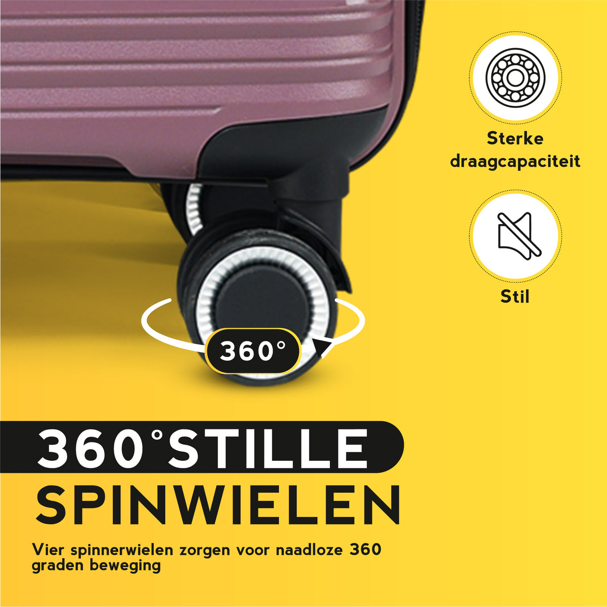 FOUROTA Handbagage Koffers met Weegschaal