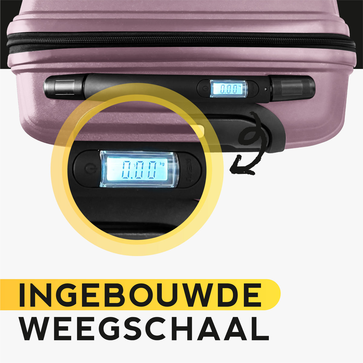 FOUROTA Large Koffers met Weegschaal