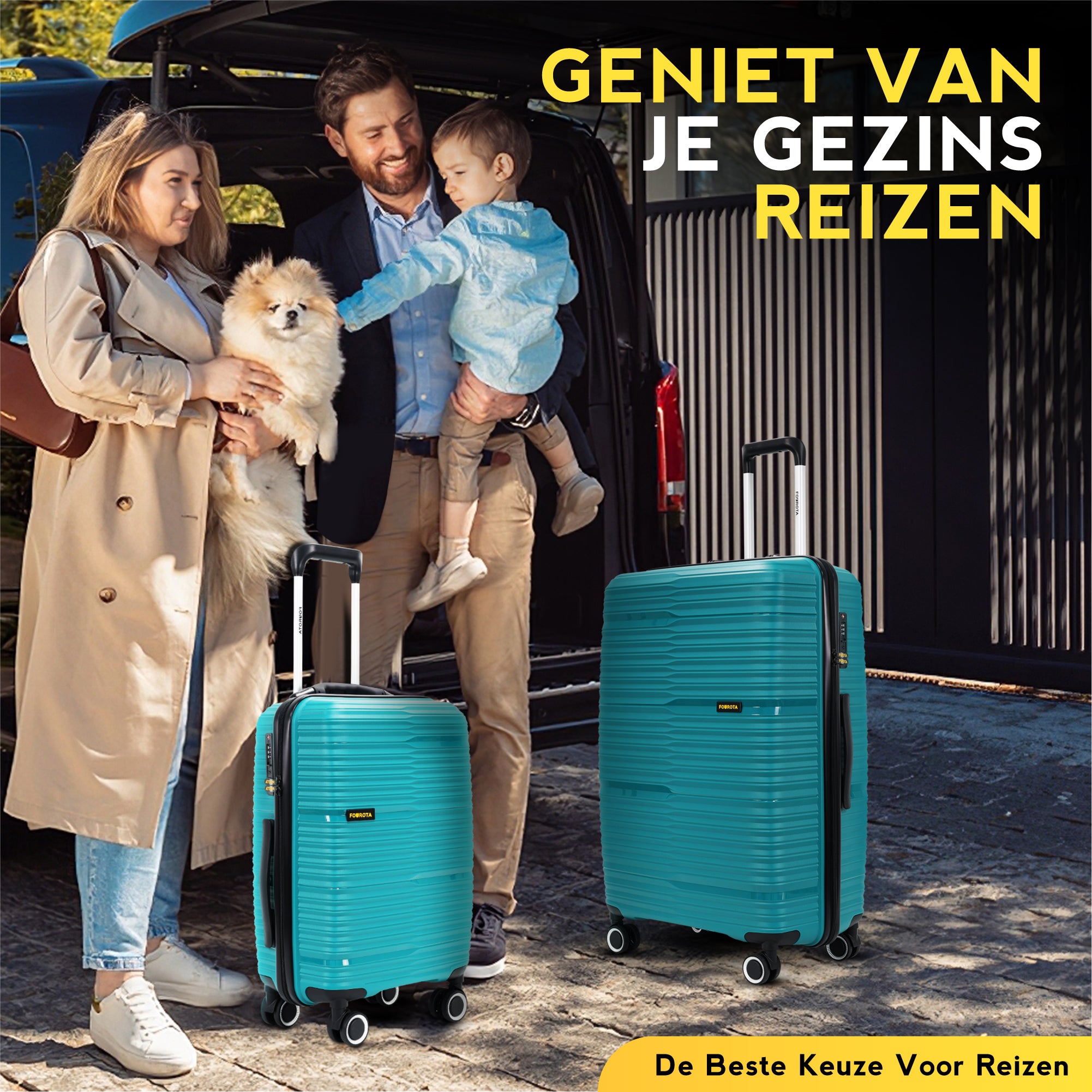 FOUROTA Kofferset met Weegschaal