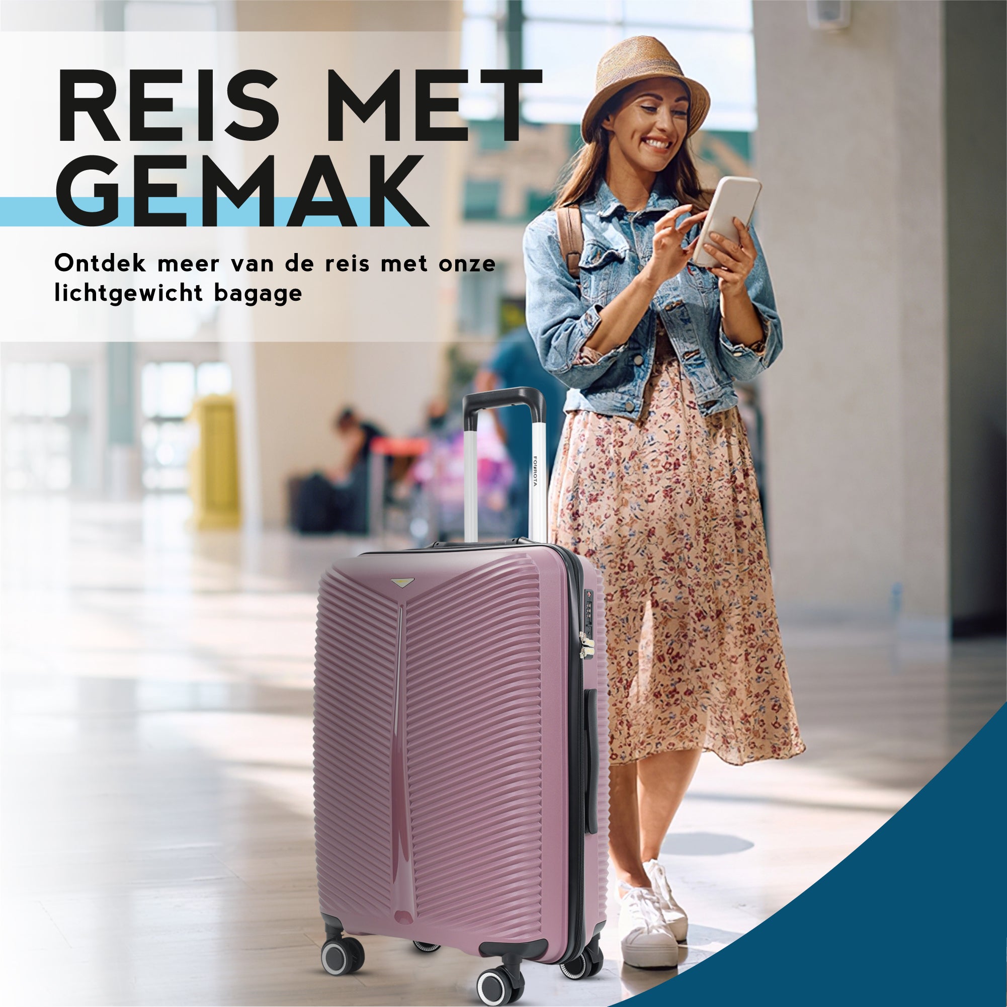 FOUROTA Koffersets met Weegschaal