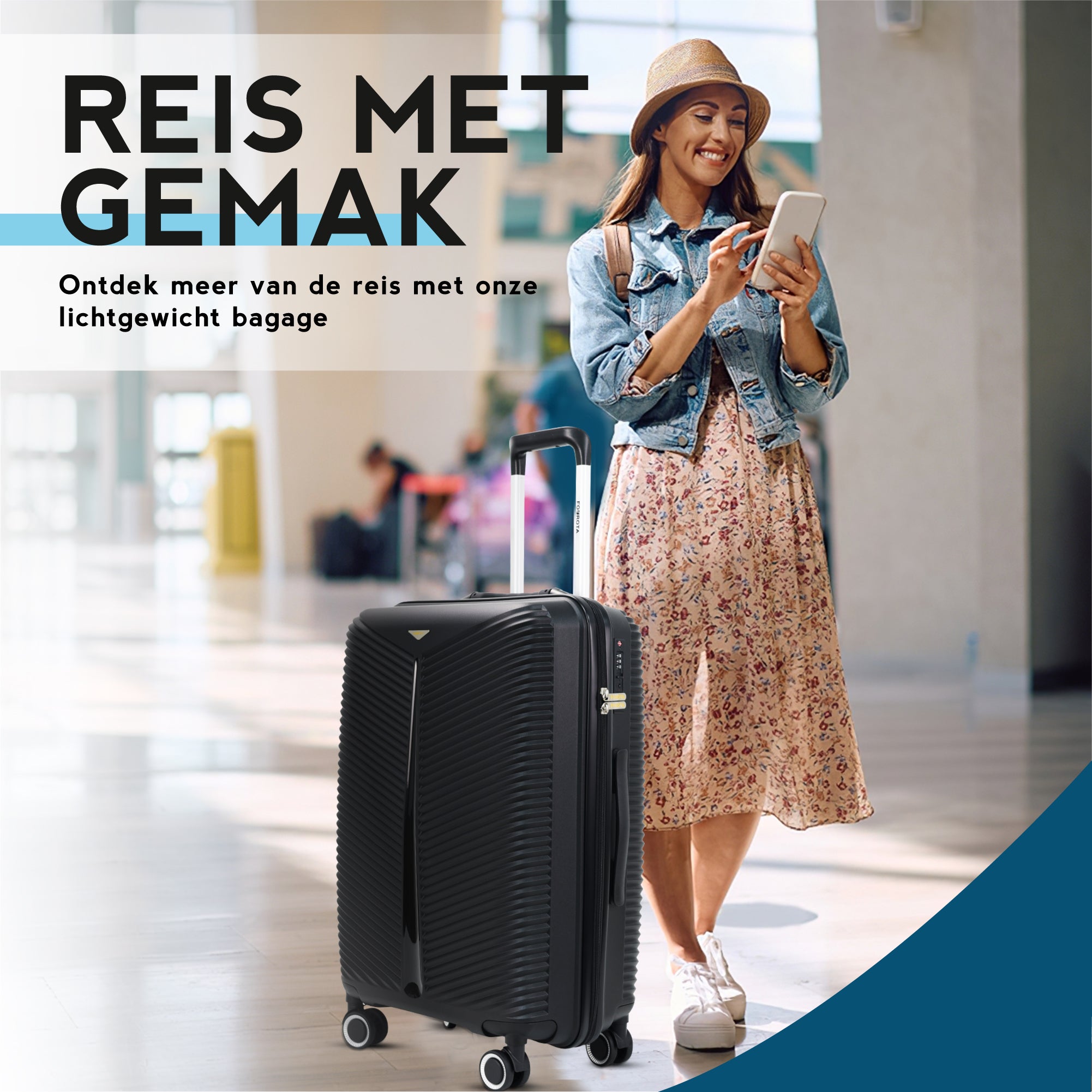 FOUROTA Koffersets met Weegschaal