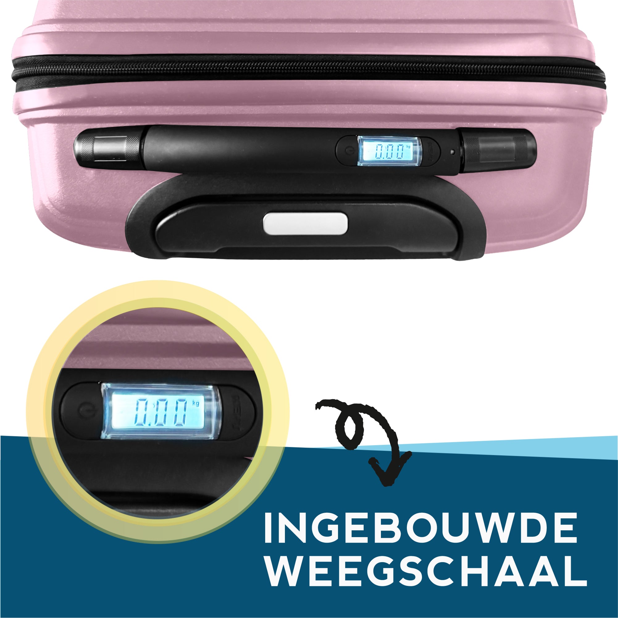 FOUROTA Large Koffers met Weegschaal